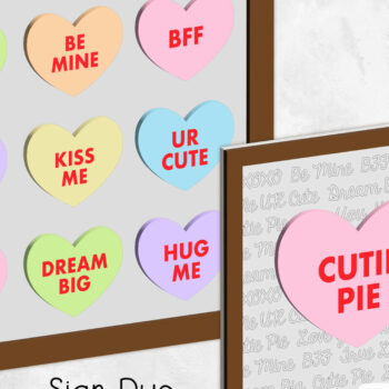 Intra απο ξύλο plywood  Χρώμα wenge 3mm-4mm πάχος - λέιζερ Conversation Heart Sign Duo Δίασταση 30x8 cm INTRAFABR-102202105 - Image 2