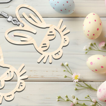 Intra απο ξύλο plywood Χρώμα wenge 3mm-4mm πάχος - Cool Bunny Earrings Files Δίασταση 900x900 cm INTRAFABR-111384352 - Image 4