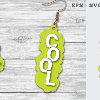 Intra απο ξύλο plywood  Χρώμα wenge 3mm-4mm πάχος - Δροσερά σκουλαρίκια κοπής με λέιζερ Δίασταση 3x3 cm INTRAFABR-104827247 - Image 1