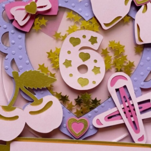 Intra απο ξύλο plywood  Χρώμα wenge 3mm-4mm πάχος - Τοπέρ για τούρτα γενεθλίων Coquette Δίασταση 20x20 cm INTRAFABR-101125410