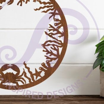 Intra απο ξύλο plywood 3mm-4mm πάχος - Επιγραφή Coral Wall Art, . Διάνυσμα Fi Δίασταση 40x50 cm INTRAFABR-81742388 - Image 1