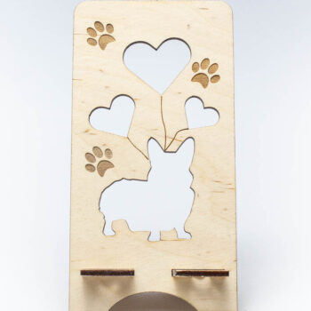 Intra απο ξύλο plywood Χρώμα wenge 3mm-4mm πάχος - Τηλεφωνική βάση Corgi Δίασταση 20x20 cm INTRAFABR-100717145 - Image 2