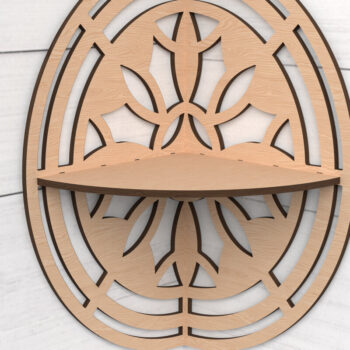 Intra απο ξύλο plywood Χρώμα wenge 3mm-4mm πάχος - Γωνιακό ράφι κομμένο με λέιζερ Δίασταση 6x6 cm INTRAFABR-76906355 - Image 5