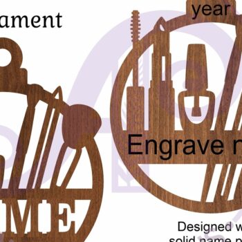 Intra απο ξύλο plywood  Χρώμα wenge 3mm-4mm πάχος - Καλλυντικά Make Up Χριστουγεννιάτικο Στολίδι Δίασταση 6x6 cm INTRAFABR-38718650 - Image 3