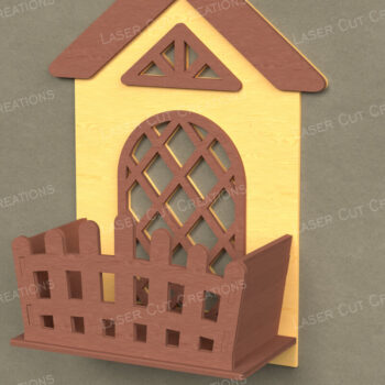 Intra απο ξύλο plywood  Χρώμα wenge 3mm-4mm πάχος - Κουτί παραθύρου εξοχικής κατοικίας Διακόσμηση Δίασταση 30x20 cm INTRAFABR-95035804 - Image 1