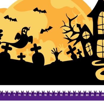 Intra απο ξύλο plywood  Χρώμα wenge 3mm-4mm πάχος - Αντίστροφη μέτρηση για το τρομακτικό Halloween Δίασταση 15x15 cm INTRAFABR-95128617 - Image 4