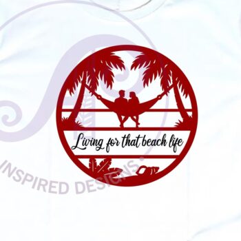 Intra απο ξύλο plywood  Χρώμα wenge 3mm-4mm πάχος - Ζευγάρι στην αιώρα στην παραλία με θέμα το όνομα Δίασταση 30x20 cm INTRAFABR-48455097 - Image 4