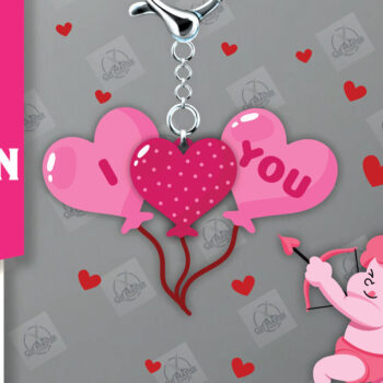 Intra απο ξύλο plywood  Χρώμα wenge 3mm-4mm πάχος - Μπρελόκ Ζευγάρι Δίασταση 4x4 cm INTRAFABR-31480457 - Image 1