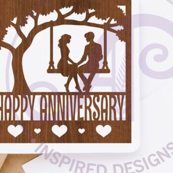 Intra απο ξύλο plywood  Χρώμα wenge 3mm-4mm πάχος - Ζευγάρι στο Swing Name Laser Δίασταση 30x20 cm INTRAFABR-60164001 - Image 3