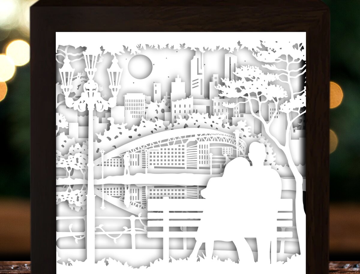 Intra απο ξύλο plywood  Χρώμα wenge 3mm-4mm πάχος - Ζευγάρι που κάθεται στο κιβώτιο φωτός πάγκου Δίασταση 20x20 cm INTRAFABR-60281761