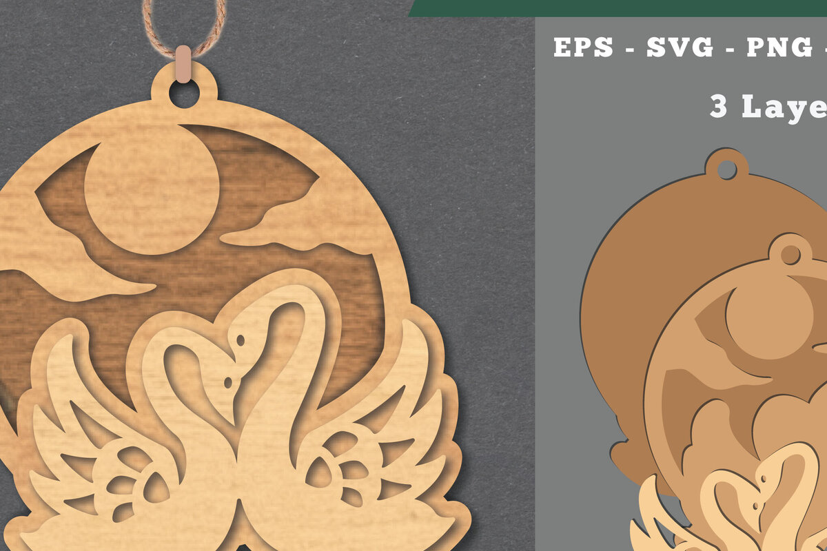 Intra απο ξύλο plywood  Χρώμα wenge 3mm-4mm πάχος - Στολίδι κοπής με λέιζερ ζευγαριού Δίασταση 6x6 cm INTRAFABR-60281719