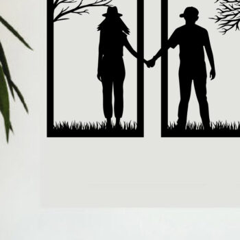 Intra απο ξύλο plywood  Χρώμα wenge 3mm-4mm πάχος - Ζευγάρι τοίχου εκτύπωσης Δίασταση 40x50 cm INTRAFABR-56567226 - Image 2