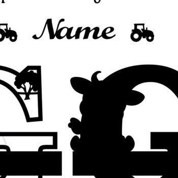 Intra απο ξύλο plywood Χρώμα wenge 3mm-4mm πάχος - Μονόγραμμα κεφαλαίου αγελάδας Γράμμα G Αποκοπή Δίασταση 30x20 cm INTRAFABR-57525134 - Image 2