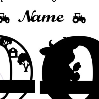 Intra απο ξύλο plywood Χρώμα wenge 3mm-4mm πάχος - Μονόγραμμα κεφαλαίου αγελάδας Γράμμα O Cut Δίασταση 30x20 cm INTRAFABR-103587504 - Image 2