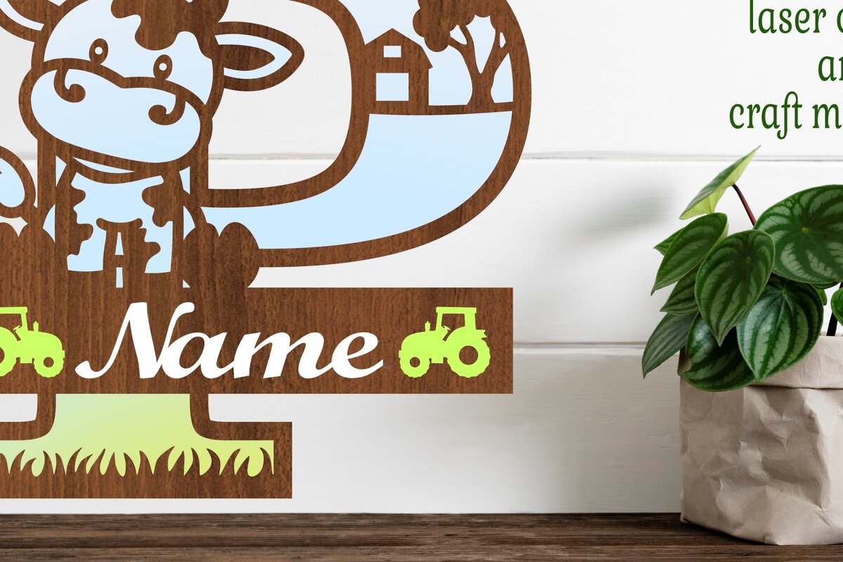 Intra απο ξύλο plywood  Χρώμα wenge 3mm-4mm πάχος - Μονόγραμμα κεφαλαίου αγελάδας Γράμμα P Αποκοπή Δίασταση 30x20 cm INTRAFABR-59770179