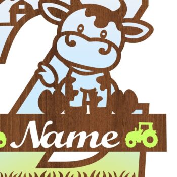 Intra απο ξύλο plywood  Χρώμα wenge 3mm-4mm πάχος - Μονόγραμμα κεφαλαίων αγελάδας Γράμμα Z Cut Δίασταση 30x20 cm INTRAFABR-109525310 - Image 3