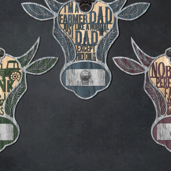 Intra απο ξύλο plywood Χρώμα wenge 3mm-4mm πάχος - Ανοιχτήρι μπύρας Cow Farm Δίασταση 20x20 cm INTRAFABR-84988711 - Image 1