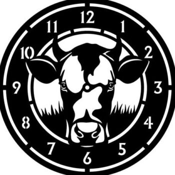 Intra απο ξύλο plywood Χρώμα wenge 3mm-4mm πάχος - Πρότυπο κοπής κεφαλιού αγελάδας Δίασταση 20x20 cm INTRAFABR-83146930 - Image 1