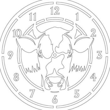 Intra απο ξύλο plywood Χρώμα wenge 3mm-4mm πάχος - Πρότυπο κοπής κεφαλιού αγελάδας Δίασταση 20x20 cm INTRAFABR-83146930 - Image 2