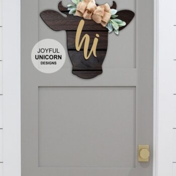 Intra απο ξύλο plywood Χρώμα wenge 3mm-4mm πάχος - Σημάδι κεφαλής αγελάδας | αποκοπής ετικέτας αγελάδας Δίασταση 30x37 cm INTRAFABR-58462267 - Image 2