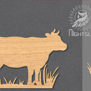 Intra απο ξύλο plywood Χρώμα wenge 3mm-4mm πάχος - Διακόσμηση κοπής με λέιζερ αγελάδας Δίασταση 20x20 cm INTRAFABR-107994040 - Image 1