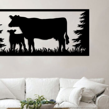 Intra απο ξύλο plywood  Χρώμα wenge 3mm-4mm πάχος - με λέιζερ με ό τοίχο αγελάδας, DXF Δίασταση 40x50 cm INTRAFABR-109568919 - Image 2