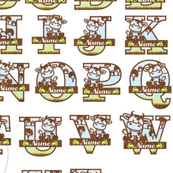 Intra απο ξύλο plywood  Χρώμα wenge 3mm-4mm πάχος - Μονόγραμμα αγελάδας Πακέτο ονόματος Σήματα Δίασταση 30x20 cm INTRAFABR-107994230 - Image 5