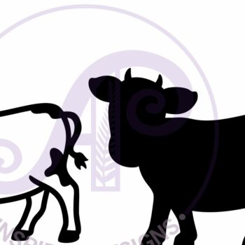 Intra απο ξύλο plywood Χρώμα wenge 3mm-4mm πάχος - Αγελάδα περίγραμμα δύο επιπέδων όνομα Δίασταση 30x20 cm INTRAFABR-107993501 - Image 4