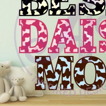 Intra απο ξύλο plywood  Χρώμα wenge 3mm-4mm πάχος - Cow Print Letters Alphabet Σετ X 37 Δίασταση 30x20 cm INTRAFABR-76906372 - Image 2