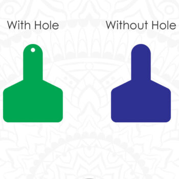 Intra απο ξύλο plywood Χρώμα wenge 3mm-4mm πάχος - Σκουλαρίκια με ετικέτα αγελάδας, σκουλαρίκια κεφαλής αγελάδας Δίασταση 3x3 cm INTRAFABR-75904484 - Image 4