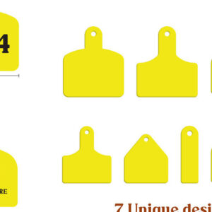 Intra απο ξύλο plywood  Χρώμα wenge 3mm-4mm πάχος - Ετικέτα αγελάδας , Πρότυπο Ετικέτες αυτιών αγελάδας Δίασταση 30x20 cm INTRAFABR-75904605