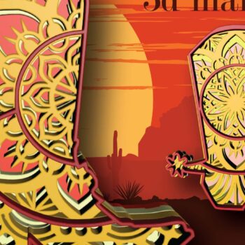 Intra απο ξύλο plywood  Χρώμα wenge 3mm-4mm πάχος - Μπότα Cowboy , 2 Design , 4 Layers Δίασταση 30x20 cm INTRAFABR-74438857 - Image 1