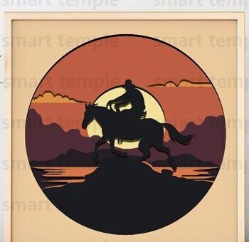 Intra απο ξύλο plywood  Χρώμα wenge 3mm-4mm πάχος - Cowboy Cricut, Cowboy Layered, Cowboy Δίασταση 30x20 cm INTRAFABR-79150093 - Image 1