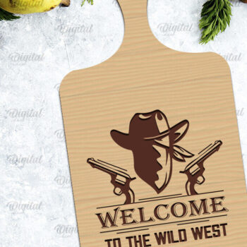 Intra απο ξύλο plywood Χρώμα wenge 3mm-4mm πάχος - Cowboy Cutting Board Δίασταση 30x20 cm INTRAFABR-110250076 - Image 1