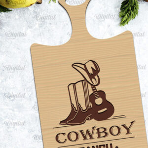 Intra απο ξύλο plywood Χρώμα wenge 3mm-4mm πάχος - Cowboy Cutting Board Δίασταση 30x20 cm INTRAFABR-110250091