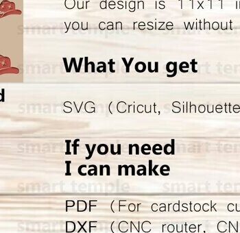 Intra απο ξύλο plywood  Χρώμα wenge 3mm-4mm πάχος - Cowboy Hat Papercutting , Cowboy Hat Δίασταση 30x20 cm INTRAFABR-64954883 - Image 3