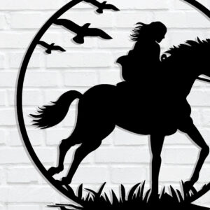 Intra απο ξύλο plywood  Χρώμα wenge 3mm-4mm πάχος - με λέιζερ Cowboy Metal Wall Art Δίασταση 40x50 cm INTRAFABR-116684623