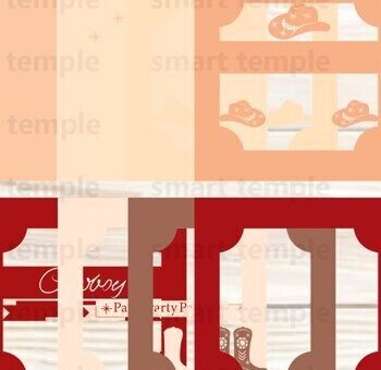 Intra απο ξύλο plywood Χρώμα wenge 3mm-4mm πάχος - Cowboy Party3d Light Box, Cowboy Party Δίασταση 20x20 cm INTRAFABR-98641465 - Image 3