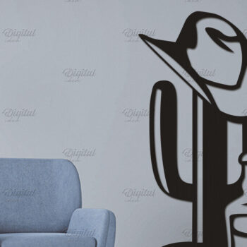 Intra απο ξύλο plywood Χρώμα wenge 3mm-4mm πάχος - Cowboy Wall Art . Χαρτί καουμπόη Δίασταση 40x50 cm INTRAFABR-27473840 - Image 1