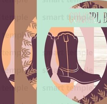 Intra απο ξύλο plywood  Χρώμα wenge 3mm-4mm πάχος - Μπότες Cowgirl 3d Shadowbox Δίασταση 30x20 cm INTRAFABR-123360286 - Image 3