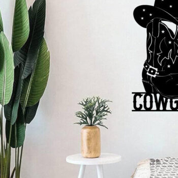 Intra απο ξύλο plywood  Χρώμα wenge 3mm-4mm πάχος - κοπής με λέιζερ ού τοίχου Cowgirl Δίασταση 40x50 cm INTRAFABR-85476712 - Image 3