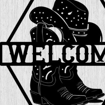 Intra απο ξύλο plywood  Χρώμα wenge 3mm-4mm πάχος - κοπής με λέιζερ ού τοίχου Cowgirl Δίασταση 40x50 cm INTRAFABR-85476821 - Image 1