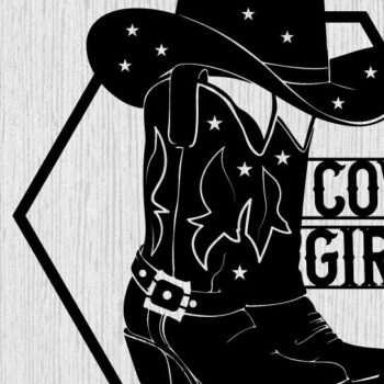 Intra απο ξύλο plywood  Χρώμα wenge 3mm-4mm πάχος - κοπής με λέιζερ ού τοίχου Cowgirl Δίασταση 40x50 cm INTRAFABR-85476935 - Image 1