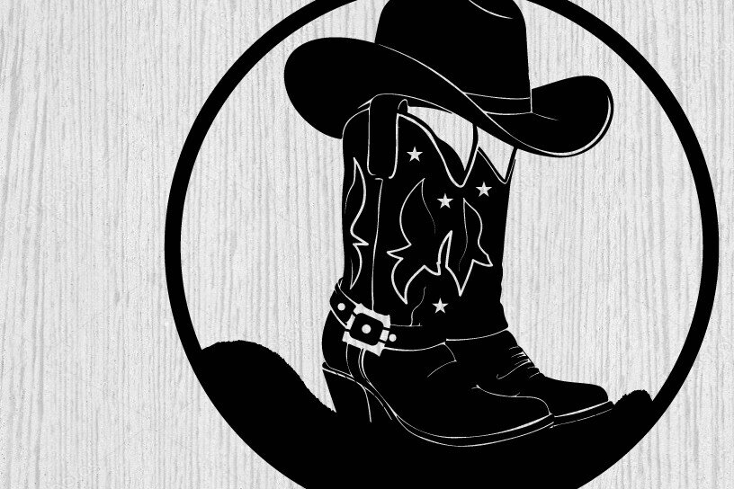 Intra απο ξύλο plywood  Χρώμα wenge 3mm-4mm πάχος - κοπής με λέιζερ ού τοίχου Cowgirl Δίασταση 40x50 cm INTRAFABR-85477349