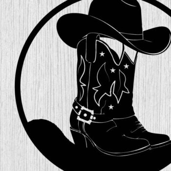 Intra απο ξύλο plywood  Χρώμα wenge 3mm-4mm πάχος - κοπής με λέιζερ ού τοίχου Cowgirl Δίασταση 40x50 cm INTRAFABR-85477386 - Image 1