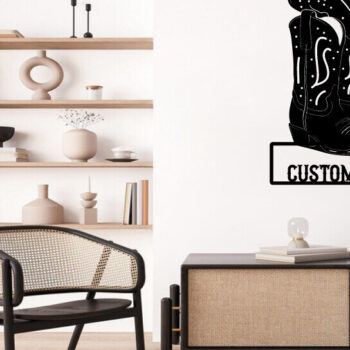 Intra απο ξύλο plywood  Χρώμα wenge 3mm-4mm πάχος - Πακέτο Laser DXF Metal Art Wall Art Cowgirl Δίασταση 40x50 cm INTRAFABR-99708594 - Image 6