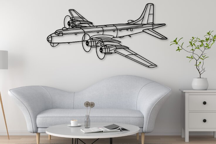 Intra απο ξύλο plywood  Χρώμα wenge 3mm-4mm πάχος - CP 170 Argus Aircraft Dxf Δίασταση 20x20 cm INTRAFABR-99709052