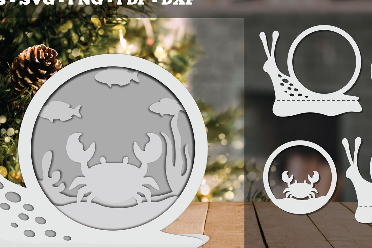 Intra απο ξύλο plywood  Χρώμα wenge 3mm-4mm πάχος - Crab 3D Papercut Design Δίασταση 30x20 cm INTRAFABR-99709209