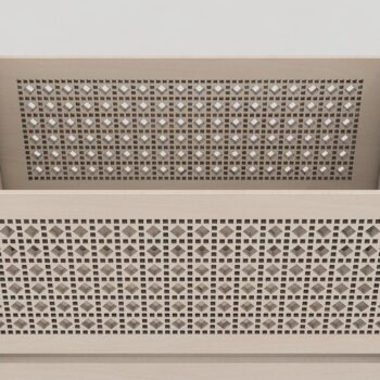 Intra απο ξύλο plywood  Χρώμα wenge 3mm-4mm πάχος - Κούνια κοπής με λέιζερ Αρχεία Βρεφική κούνια Δίασταση 30x20 cm INTRAFABR-111323312 - Image 3