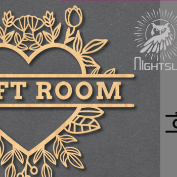 Intra απο ξύλο plywood  Χρώμα wenge 3mm-4mm πάχος - Πινακίδα κοπής λέιζερ δωματίου Craft Room Δίασταση 30x20 cm INTRAFABR-111323365 - Image 1